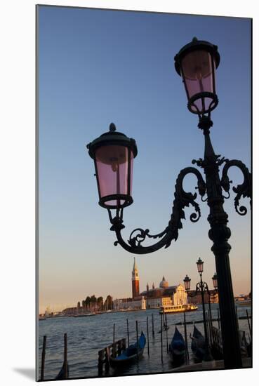 Lamps with evening View of San Giorgio Maggiore.-Terry Eggers-Mounted Photographic Print