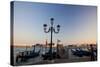 Lamps with evening View of San Giorgio Maggiore.-Terry Eggers-Stretched Canvas