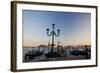 Lamps with evening View of San Giorgio Maggiore.-Terry Eggers-Framed Photographic Print