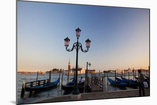 Lamps with evening View of San Giorgio Maggiore.-Terry Eggers-Mounted Photographic Print
