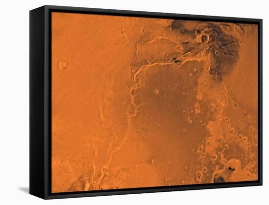 Lanae Palus Region of Mars-Stocktrek Images-Framed Stretched Canvas