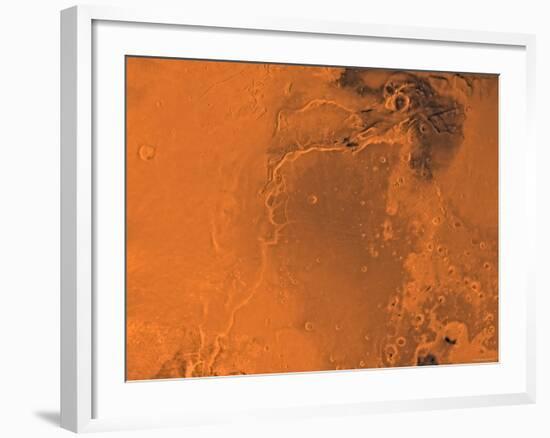 Lanae Palus Region of Mars-Stocktrek Images-Framed Photographic Print