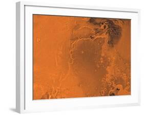 Lanae Palus Region of Mars-Stocktrek Images-Framed Photographic Print