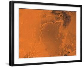 Lanae Palus Region of Mars-Stocktrek Images-Framed Photographic Print