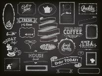 Chalkboard Poster for Coffee Shop-LanaN.-Art Print