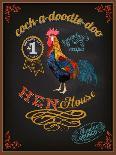 Chalkboard Poster for Chicken Restaurant-LanaN.-Art Print