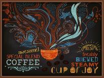 Chalkboard Ads, Including Frames, Banners, Swirls and Advertisements for Restaurant, Coffee Shop-LanaN.-Art Print