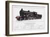 Lancashire and Yorkshire Railway Express Loco No 1406-W.j. Stokoe-Framed Art Print