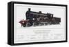 Lancashire and Yorkshire Railway Express Loco No 1406-W.j. Stokoe-Framed Stretched Canvas