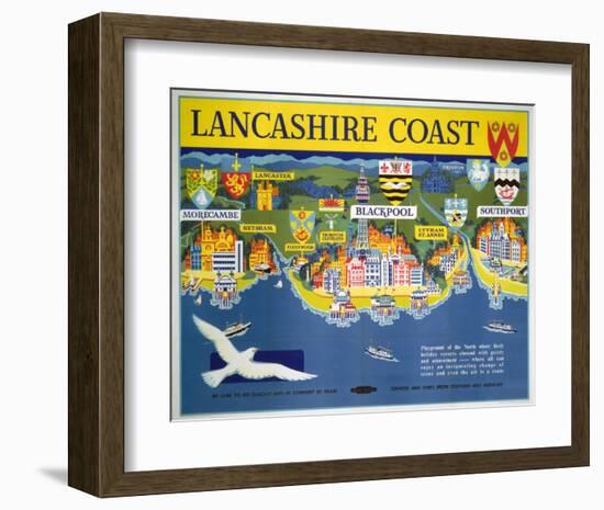 Lancashire Coast-null-Framed Art Print