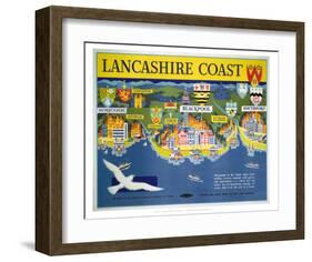 Lancashire Coast-null-Framed Art Print