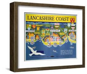 Lancashire Coast-null-Framed Art Print