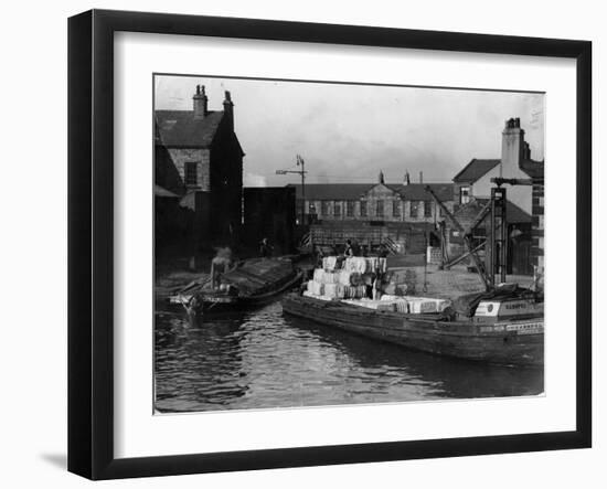 Lancashire Cotton Barge-null-Framed Photographic Print