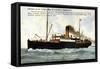 Lancashire, Yorkshire Railway, S.S. Mellifont-null-Framed Stretched Canvas