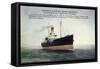 Lancashire, Yorkshire Railway, S.S. Mersey-null-Framed Stretched Canvas