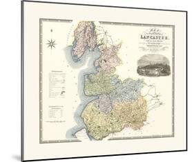 Lancashire-C & J Greenwood-Mounted Premium Giclee Print