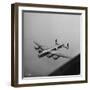 Lancaster Bomber in Flight-null-Framed Premium Photographic Print