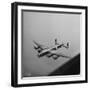 Lancaster Bomber in Flight-null-Framed Premium Photographic Print