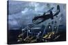 Lancaster Bomber over Germany-null-Stretched Canvas