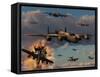 Lancaster Heavy Bombers of the Royal Air Force Bomber Command-Stocktrek Images-Framed Stretched Canvas