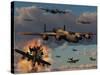 Lancaster Heavy Bombers of the Royal Air Force Bomber Command-Stocktrek Images-Stretched Canvas