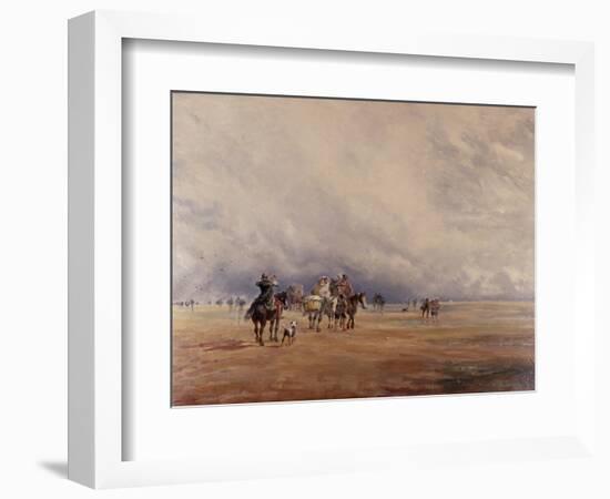 Lancaster Sands, Morecambe Bay (Treasures) 1842-David Y. Cox-Framed Giclee Print