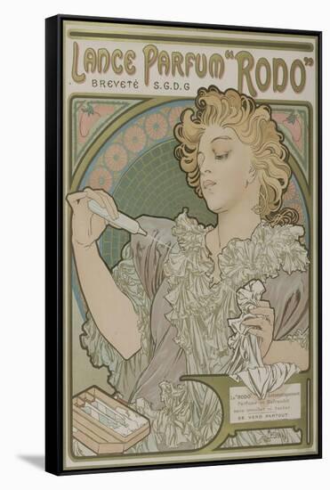 Lance Parfum Rodo-Alphonse Mucha-Framed Stretched Canvas