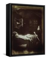 Lancelot and Elaine-Julia Margaret Cameron-Framed Stretched Canvas