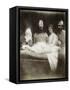 Lancelot and Elaine-Julia Margaret Cameron-Framed Stretched Canvas