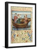 Lancelot and Guinevere Playing Chess-null-Framed Giclee Print