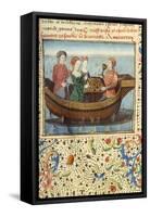 Lancelot and Guinevere Playing Chess-null-Framed Stretched Canvas