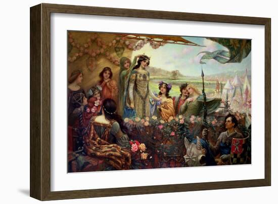 Lancelot and Guinevere-Herbert James Draper-Framed Giclee Print