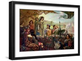 Lancelot and Guinevere-Herbert James Draper-Framed Giclee Print