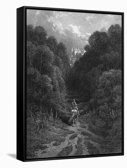 Lancelot Approaches-J.h. Baker-Framed Stretched Canvas