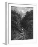 Lancelot Approaches-J.h. Baker-Framed Art Print