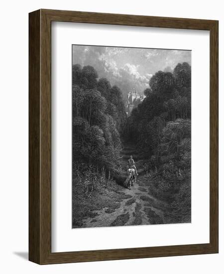 Lancelot Approaches-J.h. Baker-Framed Art Print