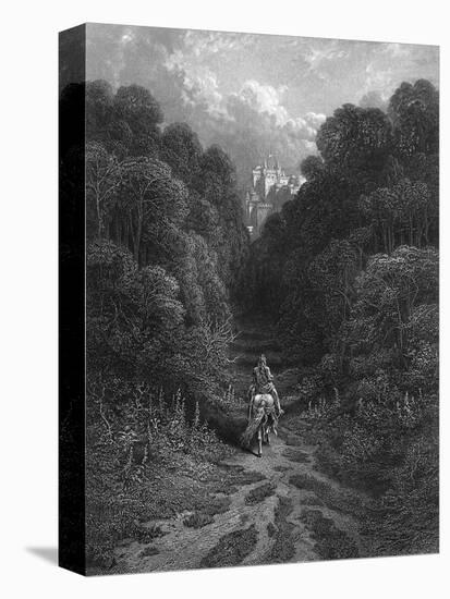 Lancelot at Astolat-Gustave Doré-Stretched Canvas