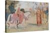 Lancelot Brings Guenevere to Arthur-Henry Justice Ford-Stretched Canvas