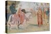 Lancelot Brings Guenevere to Arthur-Henry Justice Ford-Stretched Canvas