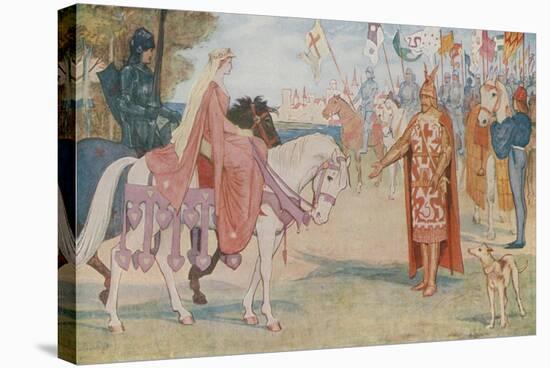 Lancelot Brings Guenevere to Arthur-Henry Justice Ford-Stretched Canvas
