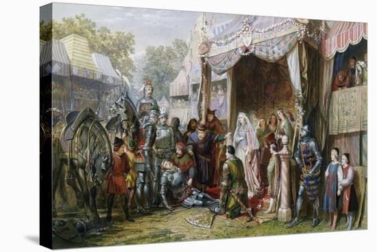 Lancelot Defeats Mador-J.E. Buckley-Stretched Canvas