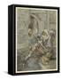 Lancelot Fights a Dragon-Arthur Rackham-Framed Stretched Canvas