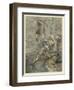 Lancelot Kills Dragon-Arthur Rackham-Framed Art Print