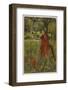 Lancelot Mourns for Elaine the "Lily-Maid of Astolat" Otherwise Known as the Lady of Shalott-Eleanor Fortescue Brickdale-Framed Photographic Print