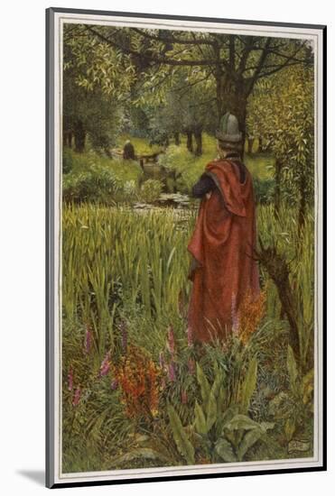 Lancelot Mourns for Elaine the "Lily-Maid of Astolat" Otherwise Known as the Lady of Shalott-Eleanor Fortescue Brickdale-Mounted Photographic Print