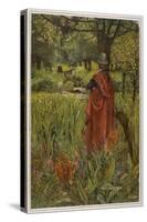 Lancelot Mourns for Elaine the "Lily-Maid of Astolat" Otherwise Known as the Lady of Shalott-Eleanor Fortescue Brickdale-Stretched Canvas