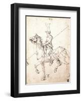 Lancer on Horseback, 1502-Albrecht Dürer-Framed Giclee Print