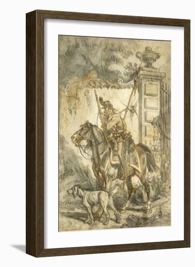 Lancers on Patrol by Stanislao Grimaldi Del Poggetto-null-Framed Giclee Print