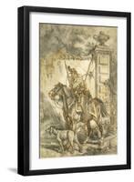 Lancers on Patrol by Stanislao Grimaldi Del Poggetto-null-Framed Giclee Print