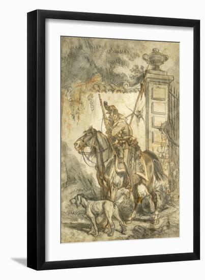 Lancers on Patrol by Stanislao Grimaldi Del Poggetto-null-Framed Giclee Print